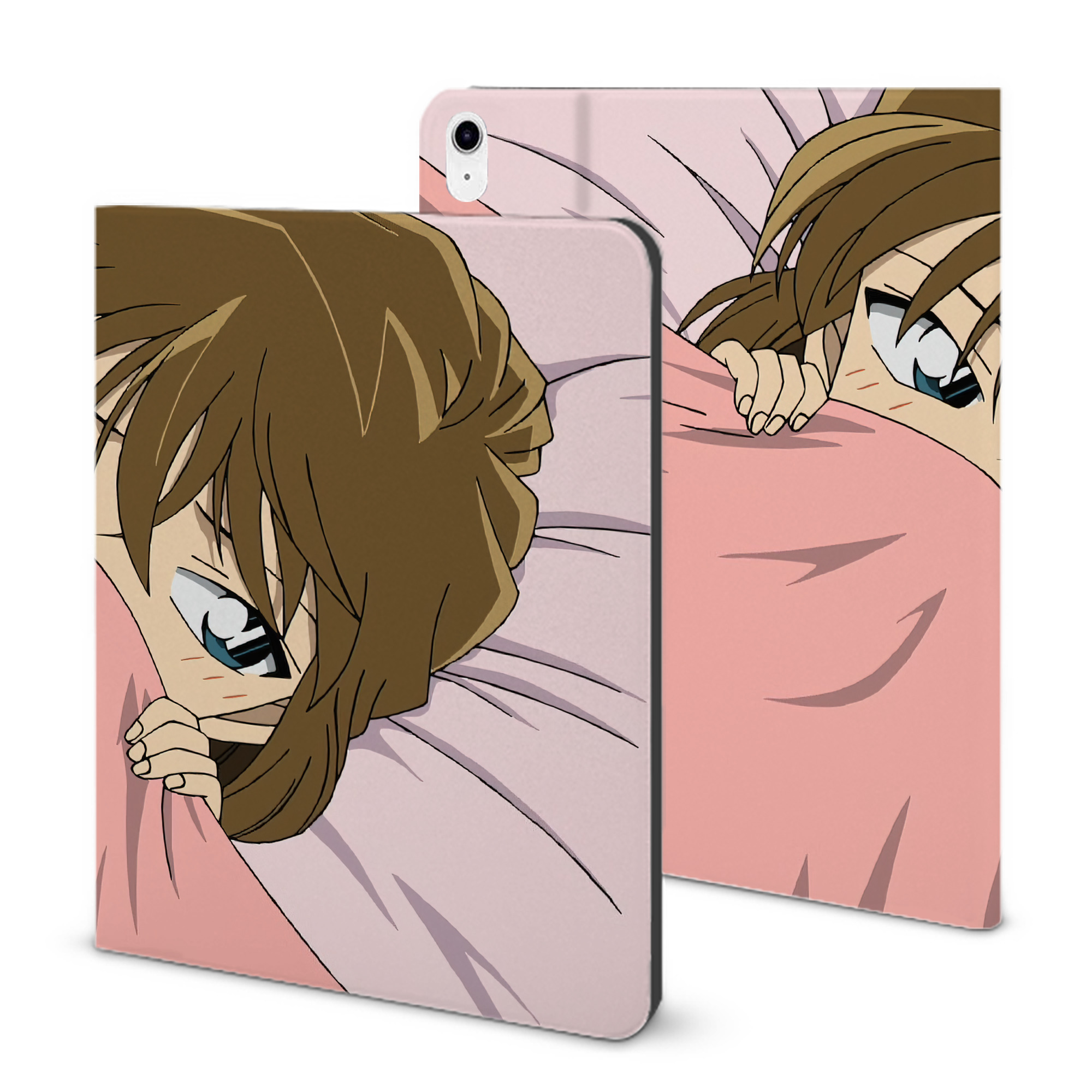 （画像用） 名探偵コナン Detective Conan IPad ケース ブック型 PUレザー TPU 耐衝撃 軽量 薄型 ペン収納なし 全面保護 IPad 各モデル対応